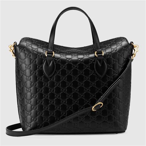 gucci leather top handle bag